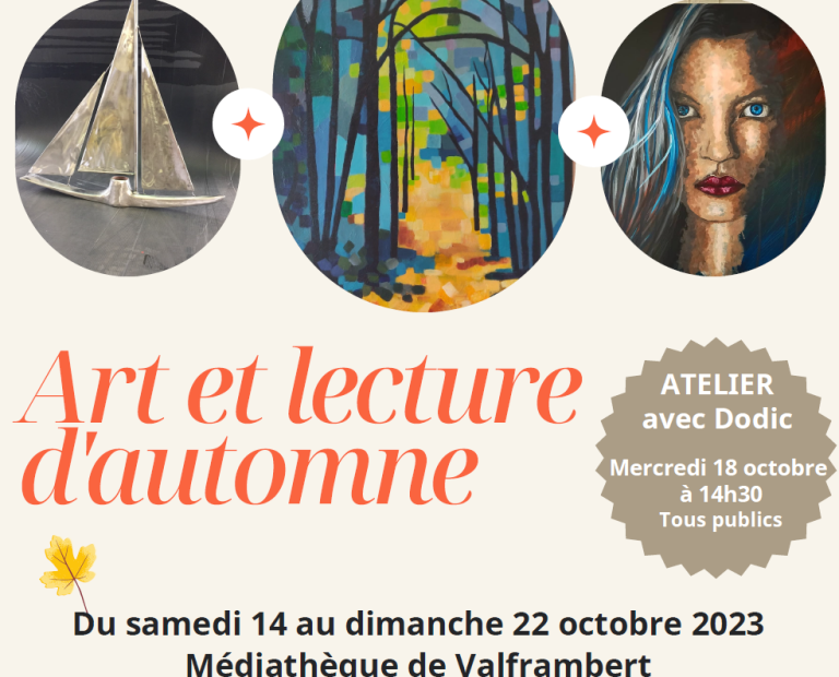 Art et Lecture d’Automne Octobre 2023